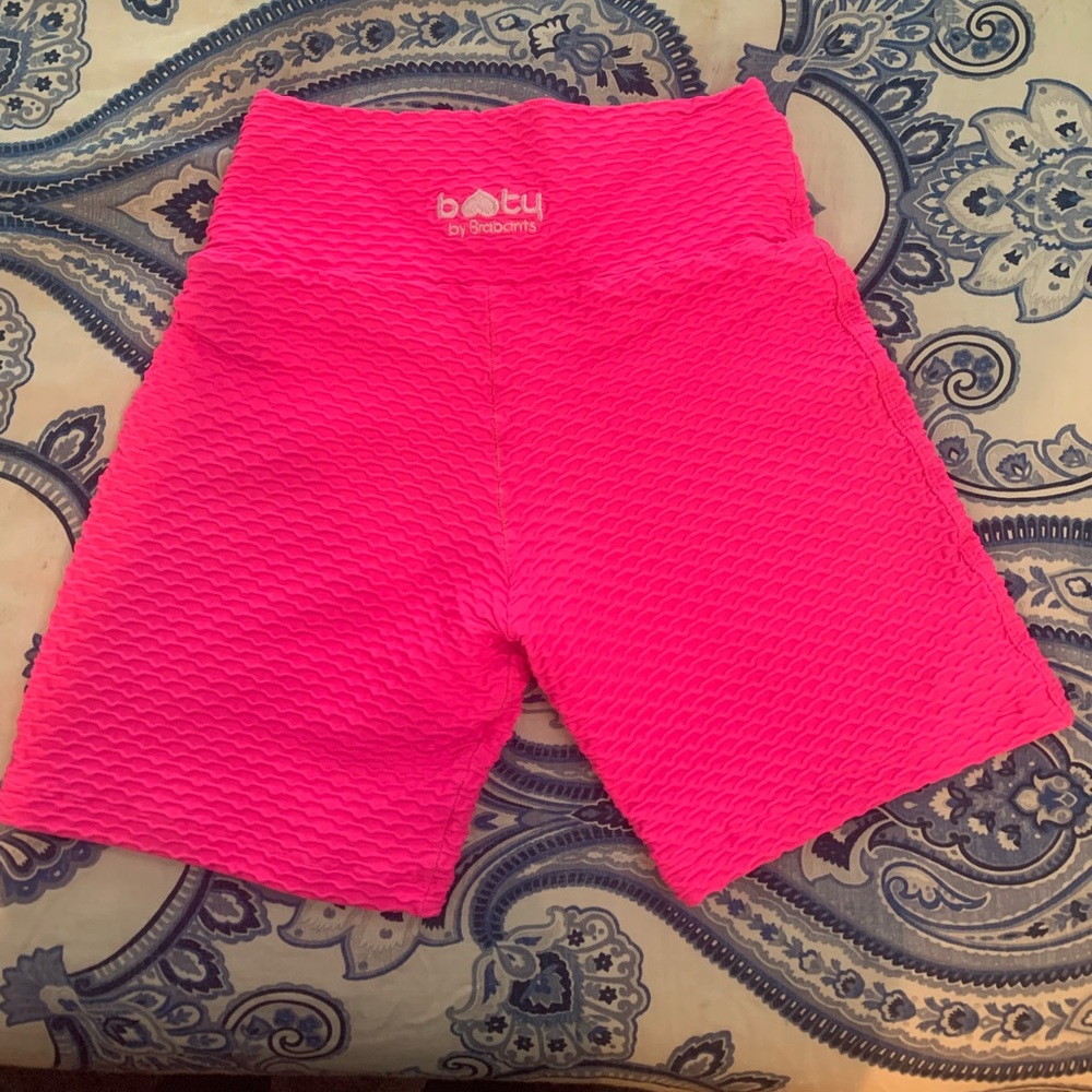 Booty by Brabants hot pink biker shorts